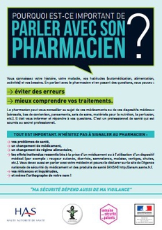 Parler avec son pharmacien - brochure Campagne de l'Ordre national des pharmaciens