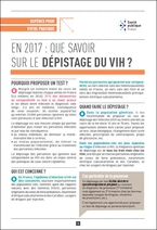 Dépistage VIH 2017 - Santé publique France - Cespharm