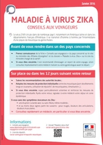 Affiche information virus Zika - Ministère chargé de la Santé