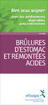 Brûlures d'estomac et remontées acides : Bien vous soigner avec des médicaments disponibles sans ordonnance - brochure