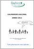Calendrier vaccinal 2012 - brochure 