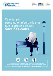 Contre la grippe : personnes à risque, vaccinez-vous - affiche 