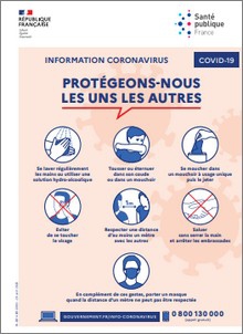 Coronavirus : adoptez les gestes barrières - affiche