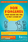Don d'organes : Pour sauver des vies il faut l'avoir dit - affiche