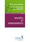 Nausées et vomissements : Bien vous soigner avec des médicaments sans ordonnance - brochure