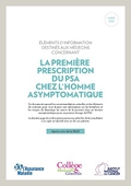Prescription du PSA chez l'homme asymptomatique - brochure
