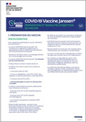 Vaccine Janssen - Préparation et modalités d’injection - fiche - Ministère des solidarités et de la santé