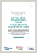 Prescription du PSA chez l'homme asymptomatique - brochure