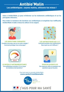 Antibio'Malin - les-antibiotiques-soyons-malins-utilisons-les-mieux !- brochure - République Française