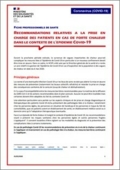 Covid-19 et fortes chaleurs : Recommandations - brochure - Ministère des solidarités et de la santé