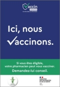 Covid-19-Ici-nous -vaccinons -affiche - Ministère des solidarités et de la santé 