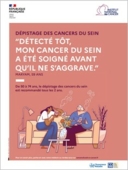 Dépistage des cancers du sein - affiche - INCa