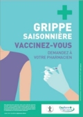 Vaccination grippe à l'officine - affiche - ONP / Cespharm