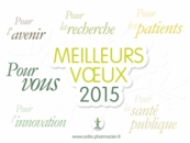 Meilleurs voeux 2015 - Ordre national des pharmaciens / Cespharm
