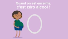Zéro alcool pendant la grossesse - Affiche Santé publique France