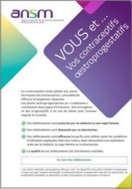 brochure "Vous et vos contraceptifs oestroprogestatifs" - ANSM