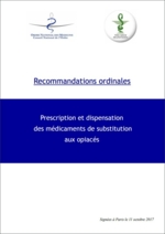 Recommandations sur la prescription et la délivrance des traitements substitutifs aux opiacés - Ordres des pharmaciens / médecins