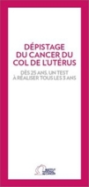Visuel - Brochure INCa sur le dépistage du cancer du col utérin