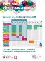 Calendrier vaccinal simplifie 2020 - affichette