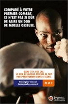 Don de moelle osseuse boxeur - Affiche - Agence biomédecine