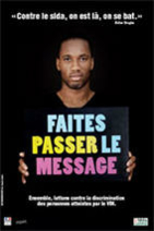 Contre le sida, on est là, on se bat - Affiche