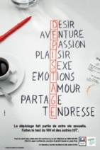 Journée VIH 2015 - Affiche Inpes - Le dépistage fait partie de votre vis sexuelle