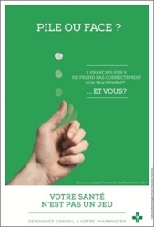 1 français sur 2 ne prend pas correctement son traitement... et vous ? - affiche