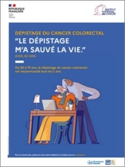 Dépistage du cancer colorectal - affiche - INCa
