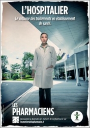 L'hospitalier - campagne métiers de la pharmacie - affiche - ONP