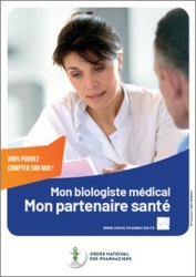 Mon biologiste médical - Mon partenaire santé - Affiche femme - ONP