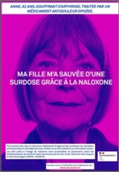 Naloxone : antidote des surdoses aux opioïdes - affiche Anne - Ministère des solidarités et de la santé
