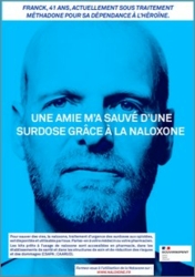 Naloxone : antidote des surdoses aux opioïdes - affiche Franck - Ministère des solidarités et de la santé