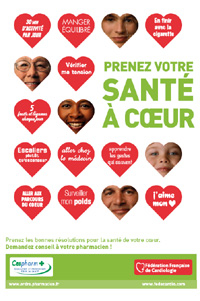 prenez votre sante à coeur - affiche