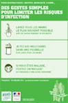 Des gestes simples pour limiter les risques d'infections - affiche