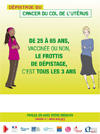 Dépistage du cancer du col de l'utérus - Affiche