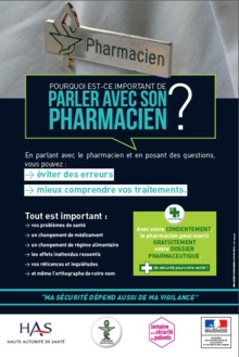 Parler avec son pharmacien - affiche