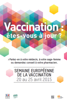 Affiche de la semaine européenne de la vaccination 2015