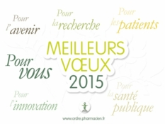 Meilleurs voeux 2015 - Ordre national des pharmaciens / Cespharm