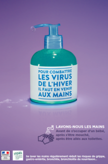 Affiche sur l'hygiène des mains