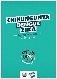 Couverture de la brochure "Chikungunya, dengue, zika : voyagez en adoptant les bons gestes"
