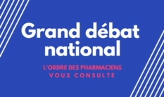 Grand débat - consultation Ordre national des pharmaciens - visuel