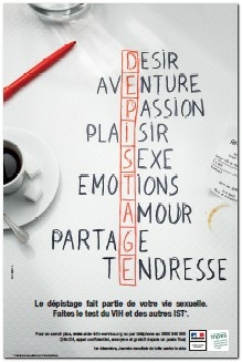 Faites le test VIH et des autres IST - Affiche Inpes