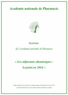 Visuel - Rapport de l'ANP sur les adjuvants aluminiques