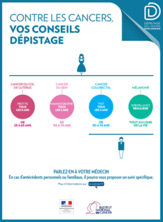 Visuel affiche dépistage des cancers