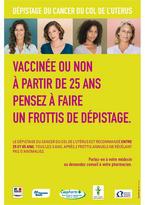 Affiche campagne dépistage du cancer du col de l'utérus 2009