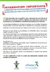Information importante : contre-indication des mucolytiques chez le nourrisson – brochure