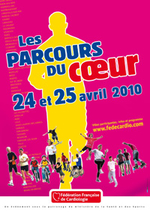 les parcours du coeur 24 et 25 avril 2010-affiche