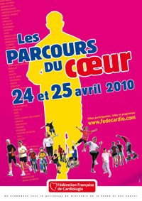 les parcours du coeur 24 et 25 avril 2010-affiche