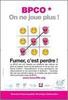 BPCO : on ne joue plus ! - affiche