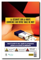 La sécurité sur la route commence sur votre table de nuit - campagne de sensibilisation médicament